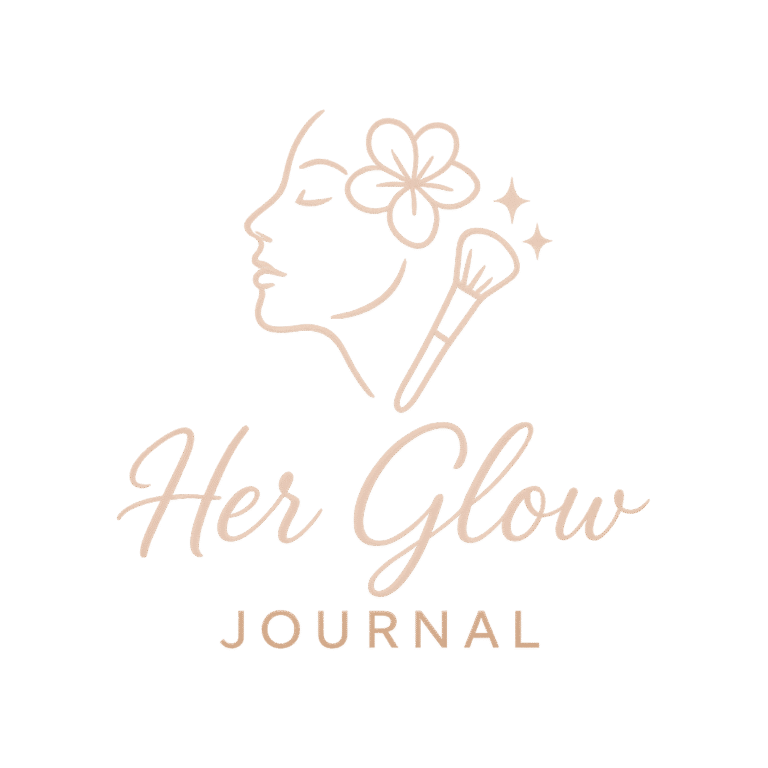 Her Glow Journal logo – skincare and beauty blog for teens and young adults