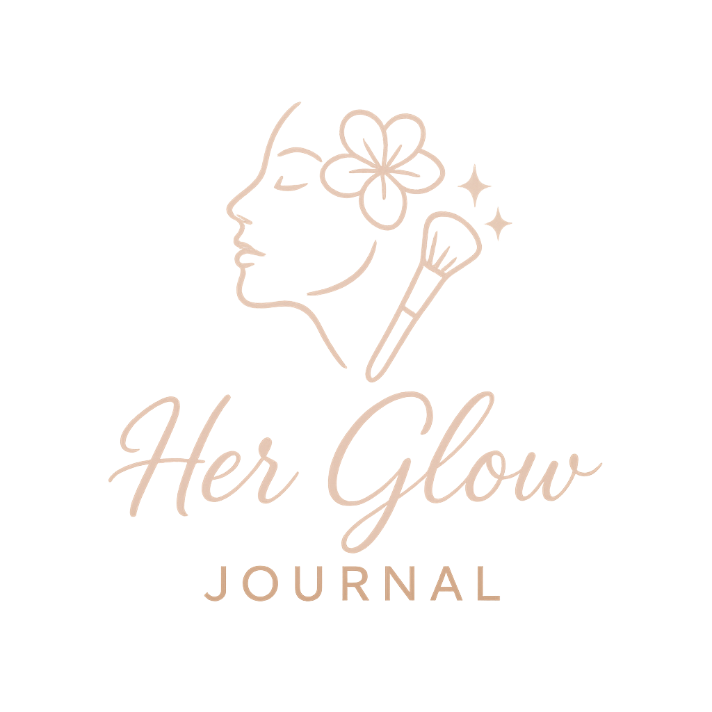 Her Glow Journal logo – skincare and beauty blog for teens and young adults